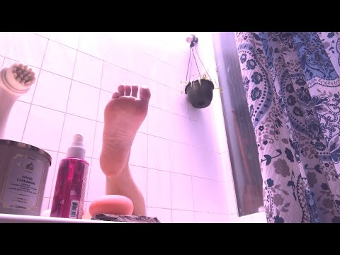 ASMR Hot oil hair treatment Bath DIY Relaxing sounds