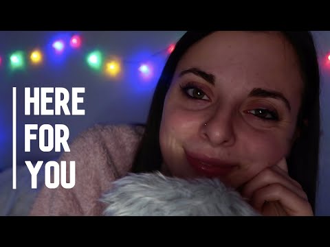 ASMR fluffy mic sounds & comforting words for when ur in pain /anxious & can't sleep (read descrip!)