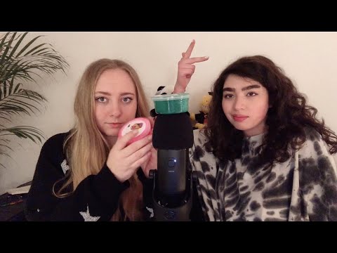 My Best Friend tries ASMR for the first time....(and is actually good at it)
