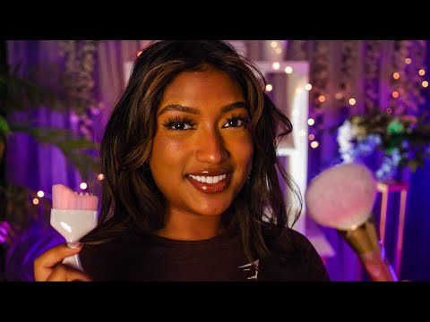 ASMR | Plucking + Brushing Away Anxiety & Stress for Sleep (Personal Attention, Breathy Whispers) 💜