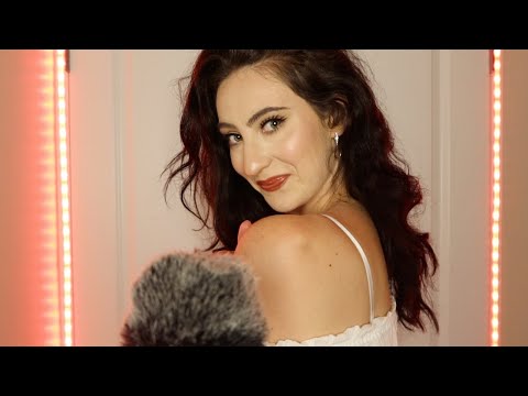 ASMR With My Body - Skin Sounds, Mouth Sounds, Hair + Scalp Massage,  Finger Flutters, Collarbones