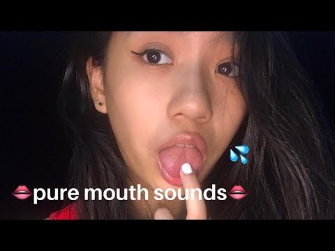 ASMR ~ Pure Mouth Sounds With Relaxing Hand Movements