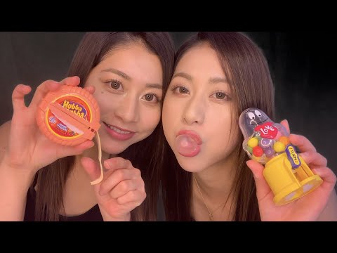 【ASMR】chewing blowing bubbles gum 【音フェチ】