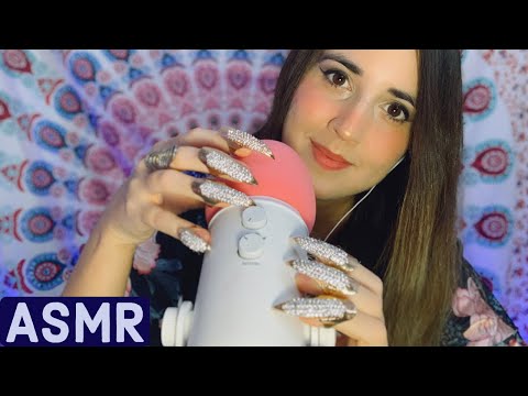 ASMR | Tapping and scratching ♡ Long Nails | Siente el ASMR con uñas largas
