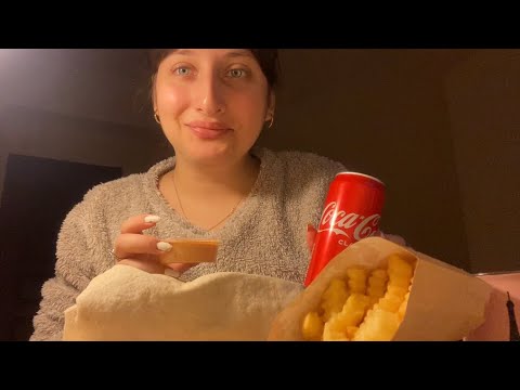 Asmr burrito Mukbang (trying burrito for the first time)