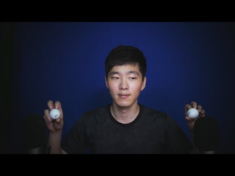 ASMR Tapping and more - Golf Ball, Lotion Bottle, Cosmetic Brushes (No Talking)
