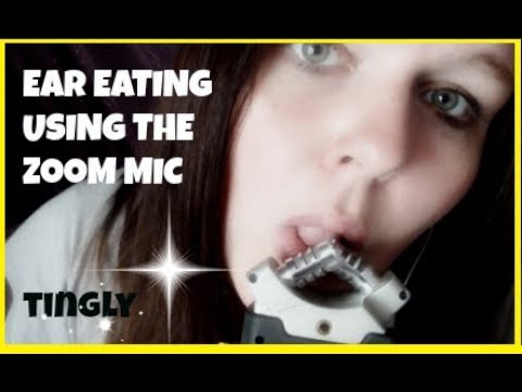 ASMR Ear Eating, The Zoom Mic Close Up Ear To Ear, Tingly.