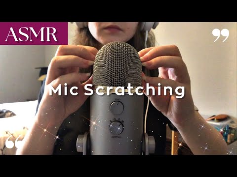 ASMR | Slow Mic Scratching For Fifteen Minutes 🎙💖 (No Talking)