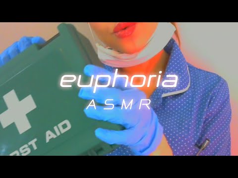 ASMR ❤️ NURSE TENDS TO YOU WHISPERING. PERSONAL ATTENTION.  "YOU'RE OK" REPEAT
