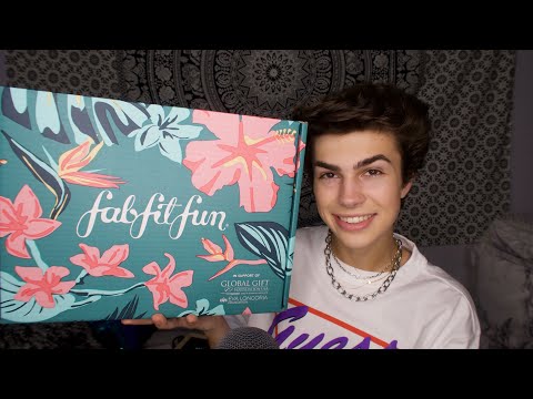 ASMR- Summer Fab Fit Fun Unboxing! 🌸 (Tapping, Scratching, Tingles!)