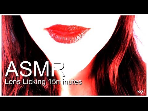 ASMR Lens Licking 15min.- mouth and tongue sounds