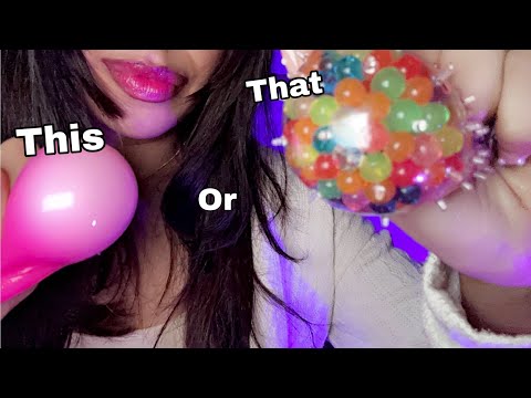 ASMR~ This or That? Decide FAST! Lipgloss, Tapping + More (Brain Melting Tingles 🫠)