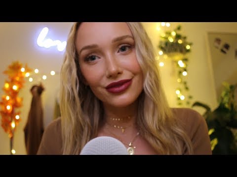 ASMR autumn makeup tutorial! 🍁🧡 (whispers, lid sounds, tapping...)