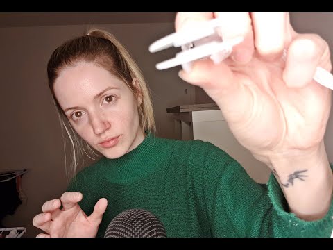 ASMR doctor RP with wrong props - kinda inaudible - personal attention, hand sounds / lofi