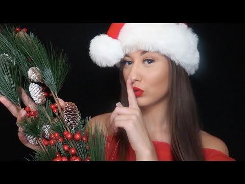[ASMR] Christmas Triggers For Sleep/Tingles! (Tapping, Scratching & Inaudible Whispers)