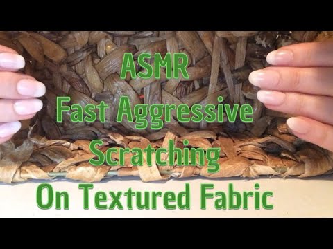 ASMR Fast Aggressive Scratching On Textured Fabric (No Talking After Intro)