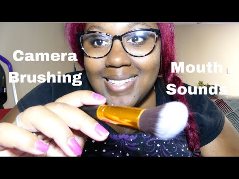 ASMR *Camera brushing & mouth sounds | Janay D ASMR