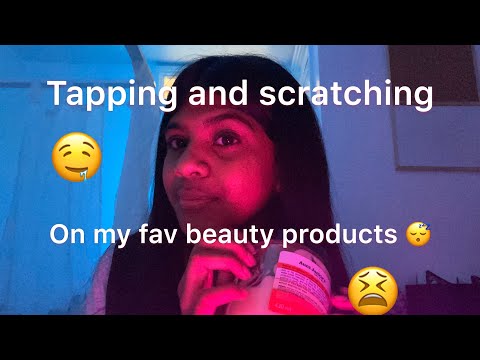 ASMR TAPPING ON MY FAVOURITE BEAUTY PRODUCTS 👻