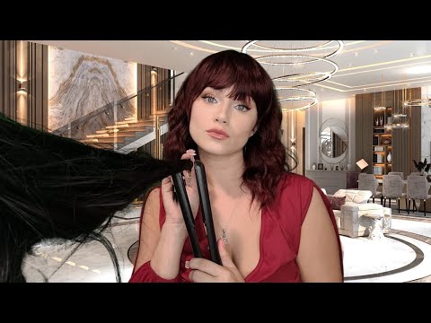 ASMR Fake, Popular Girl Ruins Your Hair at a Christmas Party (Roleplay, Gum Chewing)