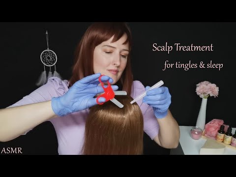 ASMR Super Tingly Scalp Treatment ~ Removing Your Negative Thoughts (Whispering)