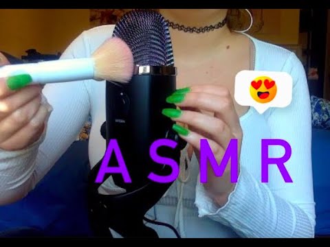ASMR playing with blue yeti 💙🎙️(scratching, brushing, tapping, etc) no talking