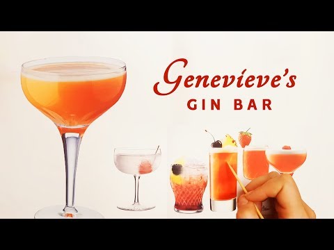Exploring the Intoxicating Options at Genevieve's Gin Bar ASMR (Cocktails)