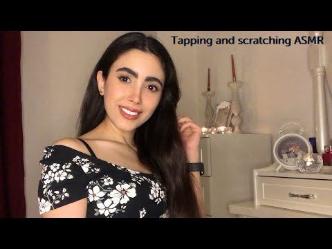 ASMR taping and scratching on different items for the best sleep ever😴(also whispering) 🥰