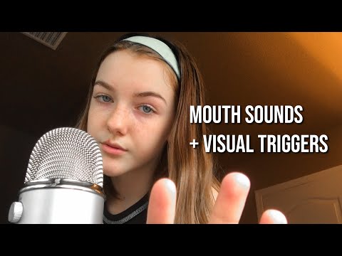 ASMR- Mouth Sounds + Visual Triggers (Extra Tingly)