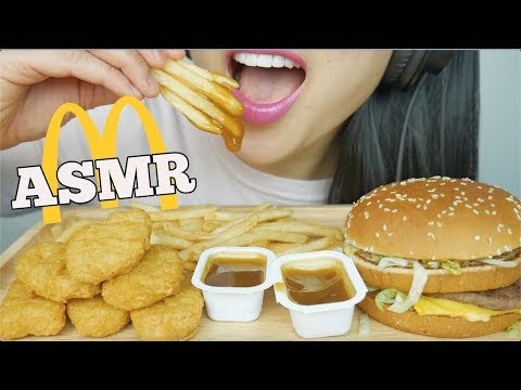 ASMR McDonalds *Chicken NUGGETS + BIG Mac (EATING SOUNDS) | SAS-ASMR
