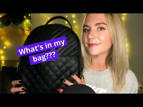 ASMR What's in my bag??? 💕Tapping and Rambling