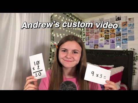 ASMR | Math tutor rp - Andrew’s custom video