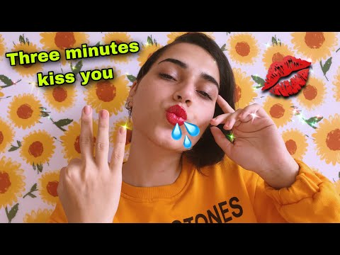 ASMR Challenge / I just want to kiss you for three minutes💋 / Kissing Close