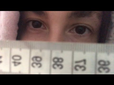 ASMR- Fast face measuring w semi-inaudible and breathy whispers🤫 (upclose personal attention💘)