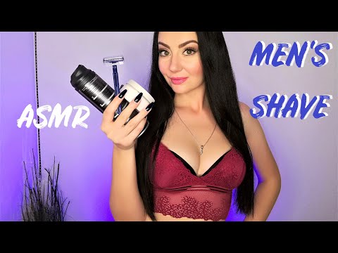 ASMR Men's Shave 💕 Girlfriend Flirty Roleplay
