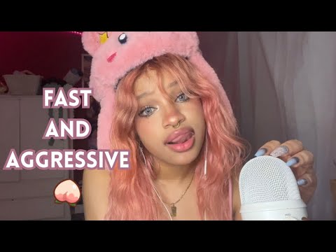 ULTRA❗️Fast and Aggressive ASMR w/ Hand Sounds, Mic Scratching, Mouth Sounds