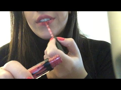 ASMR trying on different lipsticks/lipgloss! Sooo relaxing