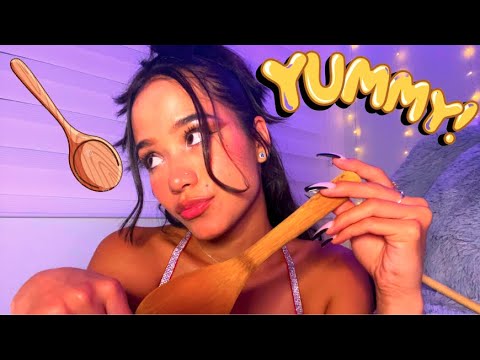 ASMR| Eating your face 😛 Talkative mouth sounds, personal attention, Complimants ( Part 2 )
