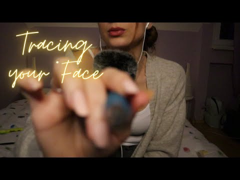 ASMR | Tracing your Face (with different objects)