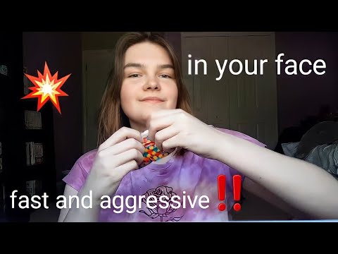 crazy fast and aggressive in your face triggers | no talking (lofi ASMR) ⚠️💥