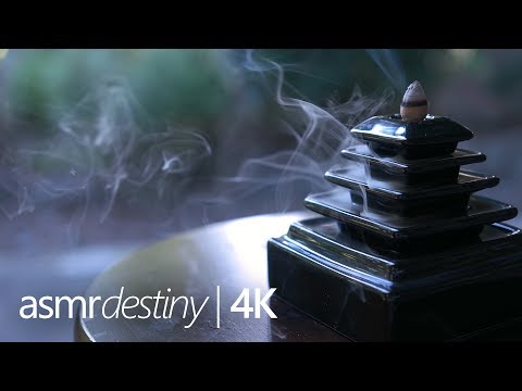 ASMR | Burning Incense + Relaxing Nature Sounds (4K)