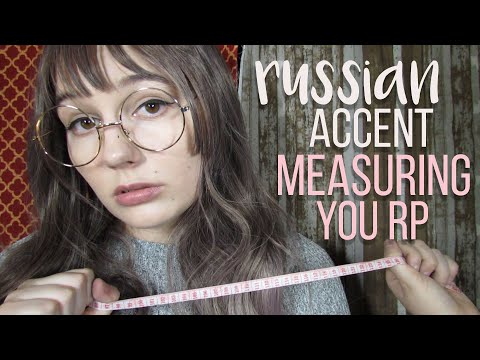 ASMR Russian Accent Seamstress Roleplay ~ Measuring You + Pencil Writing