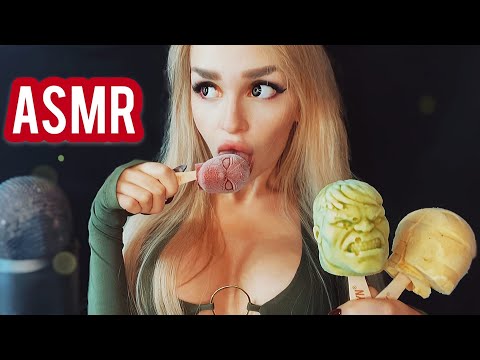 ASMR LICKING MARVEL 🦸🏼 / АСМР Мороженое c МСТИТЕЛЯМИ 👅/ ASMR Ice cream 🍦
