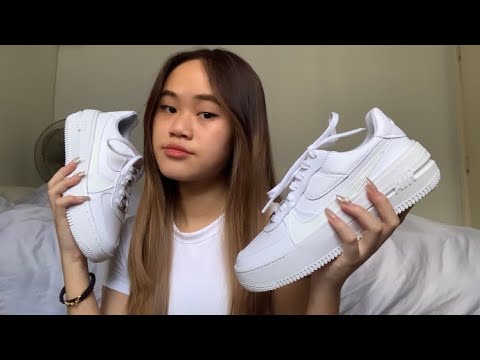 ASMR SHOE TRIGGERS | tapping and scratching on my Nike Air Force 1s