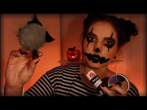 ASMR Doing Your Makeup For Halloween Party 🎃👻  (roleplay, whispering)