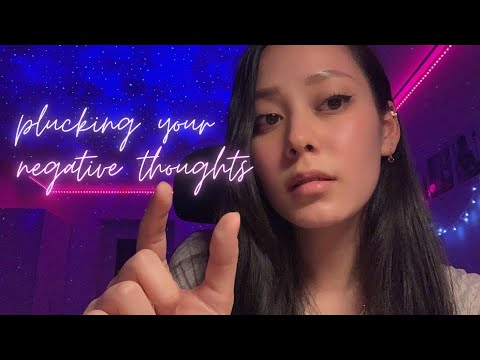 ASMR Mental Reprogramming for Self Love ♡︎ (plucking your negative thoughts, positive affirmations)