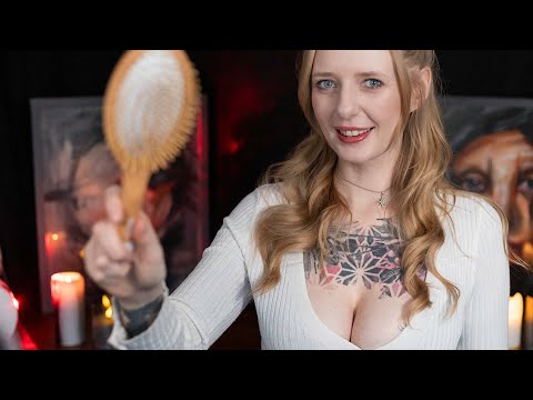 asmr girlfriend wants to play with your hair - roleplay