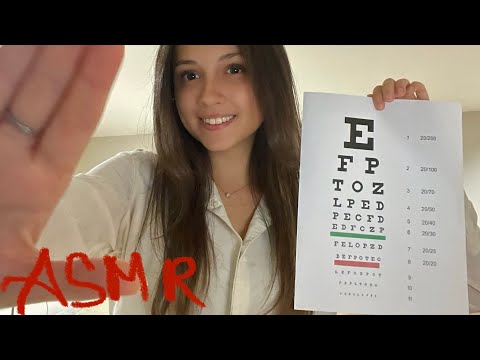 ASMR eye exam roleplay soft spoken