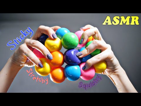 Sticky, stretchy, squishy balls 🙃 *ASMR