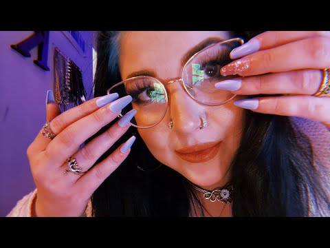 ASMR | Lofi (Fast and Aggressive) Long Nail Tapping, Scratching, Hand Sounds & Hand Movements