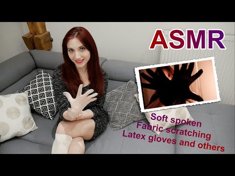 ASMR SOFT SPOKEN FOR SLEEP SPECIAL GLOVES | scratching latex and others [english / french]